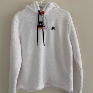 Fila Josephine Sherpa Crop Hoodie